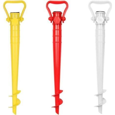 3 Pièces Porte Parapluie De Plage, Ancrage Au Sol pour Parasol, Ancre De Sable De Parapluie De Plage, pour Parasol De Jardin, Mangeoires d'oiseaux, Belvédère, Drapeaux (1/5)