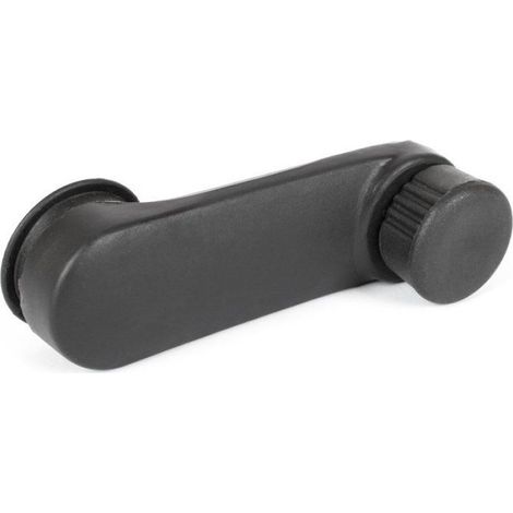 Manivelle Lève-Vitre - Compatible Renault Clio 1996-2008 Kangoo Laguna Megane Scenic Trafic Master - Gauche Droite - Gris - 1 Pièce (1/5)