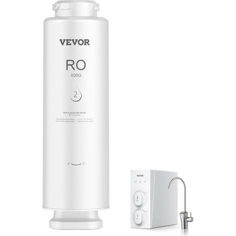 Cartouche Osmose Inverse 600 GPD Filtre à Eau Remplacement 10 Étapes pour Système Sous Évier SS-003 Modèle SS-008 (1/5)