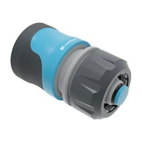 Raccord Rapide - Fonction Arret Safetouch - Compatible 1/2 Pouces - 5/8 Pouces - Corps Pc Abs - Elements Acier Inoxydable - Extérieur