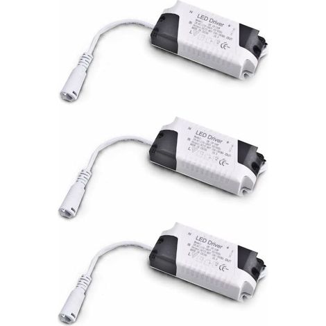 Pack x3 Transformateur Driver 18W-24W DC, entrée multi-tension 85-265V Ac 50/60Hz, sortie 36-72 Vdc 240-260 mA. Valable pour remplacer les downlights et autres équipements LED (1/4)