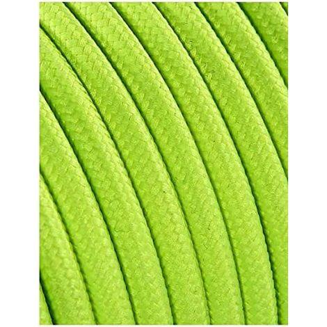 Cavo Tubulaire Cord 2x0,75mm Giallo Fluo 5m (1/2)