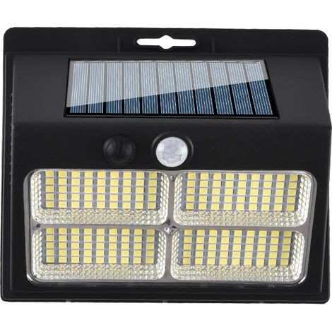 Lampe solaire extérieure avec détecteur de mouvement, équipée d'un détecteur de mouvement, 3 modes, éclairage à ,180LED (1/5)
