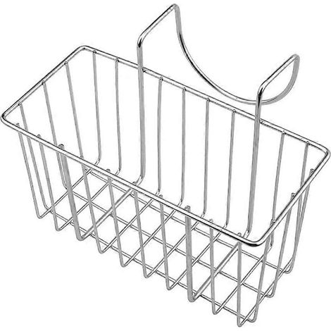 Porte-éponge pour évier, égouttoir en acier inoxydable, panier suspendu pour robinet de cuisine (1/5)