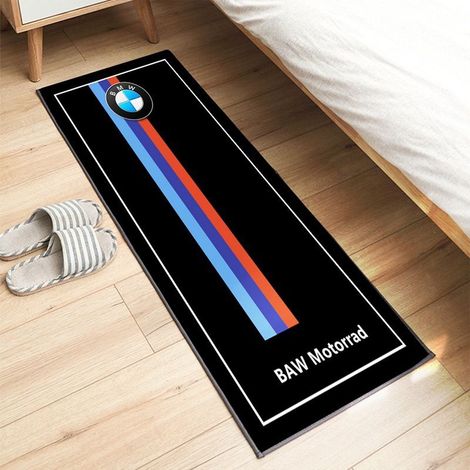 Tapis d'exposition pour moto 60 x 200 cm, antidérapant, idéal pour les passionnés de moto. Tapis décoratif, résistant aux taches et facile à nettoyer