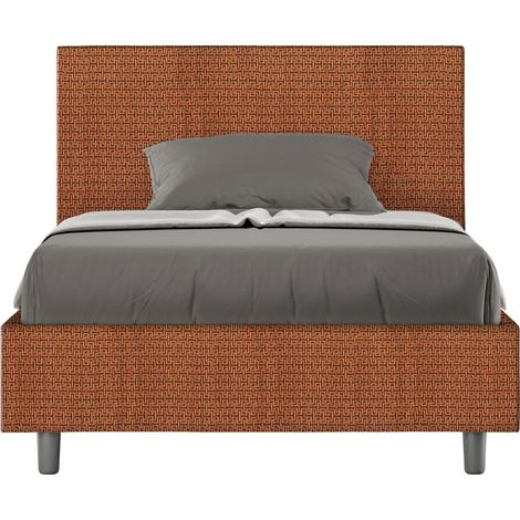 Letto 1 Piazza e Mezzo 120x190 cm Senza Rete Adele Labirinto 04 Arancione (1/5)