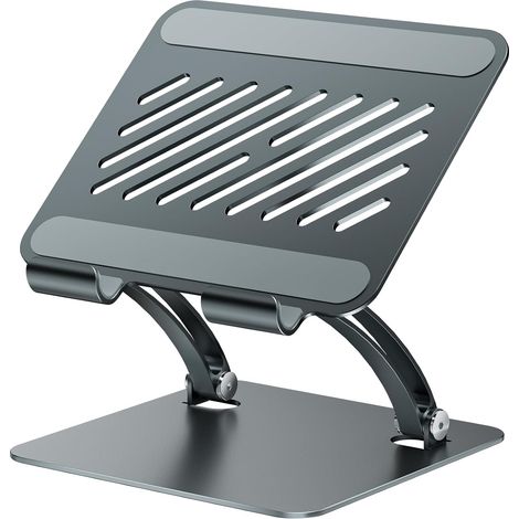 Doppelstangen-Tablet-Tischständer, Tablet-Ständer aus Aluminium, mehrfach verstellbarer tragbarer Tablet-Ständer für Monitore (1/5)