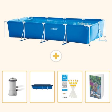 Intex Piscine Tubulaire Rectangulaire - 450x220x84 cm - 5-pièces SCB129 (1/5)