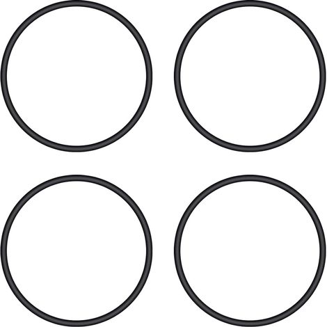 Lot de 4 couvercles de filtre à sable - Kit de joints toriques P6563 (125 x 115 x 5 mm) - Compatible avec 1000/1200/1500 - Noir - Caoutchouc nitrile (1/5)
