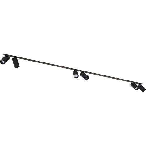 Spot Aluminium Metall verstellbar Schwarz GU10 länglich Modern (1/2)