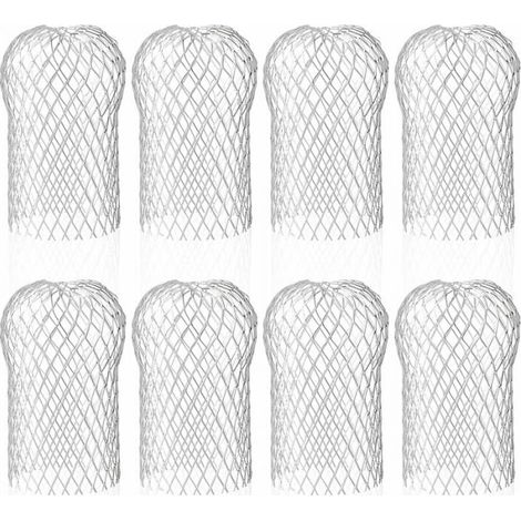 8 Pack Aluminum Gutter Strainer, Flexible Durable Gutter Filters for Home Eaves Downspout Against Leaves (1/5)