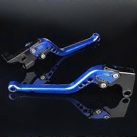 Leviers de frein et d'embrayage 3D pour moto CBR900RR (1993-1999) - Accessoires inclus (levier de frein long bleu). (1/5)