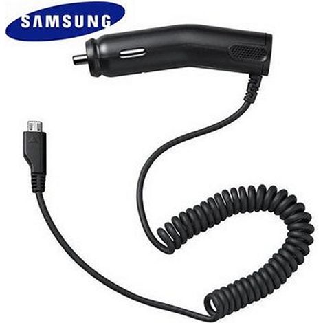 Chargeur de voiture micro USB d'origine Samsung ACADU16CBE