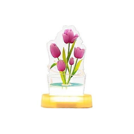 3D-Tulpen-Nachtlicht, Nachttischlampe zur Zimmerdekoration B (1/5)
