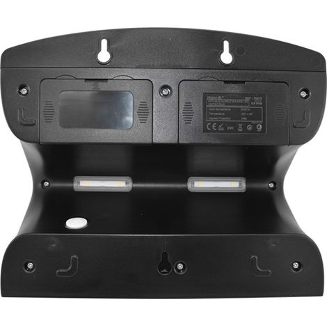 SUNNY VIGNE APPLIQUE SOLAIRE 6,8W 4000K NOIR IP65 + DETECT IR MIIDEX VISION-EL 70477 (1/9)