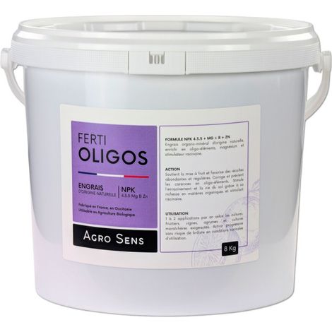 Ferti Oligos : Engrais riche en oligo-éléments - Seau 8 kg