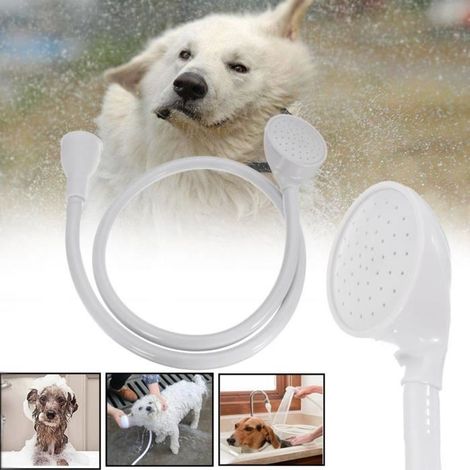 TEMPSA Douchette Avec Tuyau de Pulvérisation Pour Animaux Baignoire Lavabo Robinet Mitigeur Lavage (1/4)