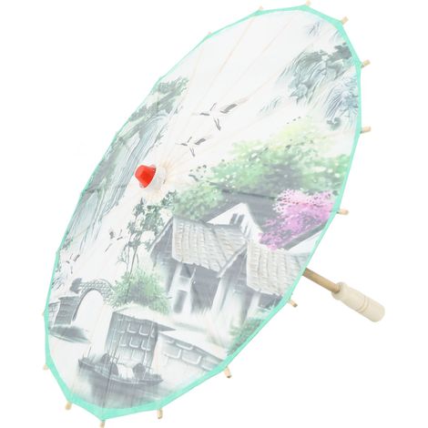 Parapluie en papier huilé artisanal chinois pour décoration, photographie, costumes et cosplay - Type 4 (1/5)
