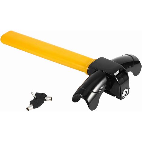 Antivol universel pour voiture, fixation supérieure rotative pour volant. (1/5)