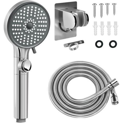 Pommeau de douche pour camping-car avec flexible, pommeau de douche haute pression 5 modes, économie d'eau pour camping-car, caravane, caravane. (1/5)