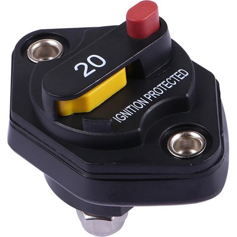JSSEVN-Disjoncteur Automatique 20a pour Protection de Batterie, Protecteur de Courant et Tension en Pvc Noir, pour Automobile et Camping-car (1/5)