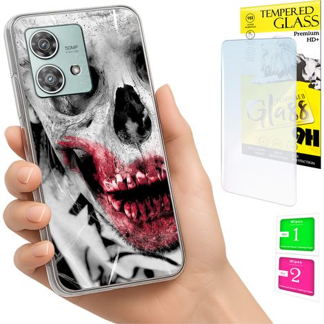 Funda para Motorola Edge 40 Neo con cubierta trasera y cristal 9H. (1/5)
