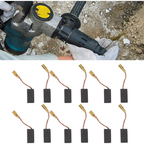 Lot de 20 balais de carbone pour meuleuse d'angle, marteau électrique, pic électrique, machine de découpe, polisseuse à balais de carbone, perceuse électrique et accessoires pour outils électriques. (1/5)