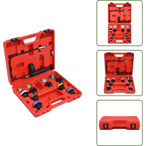 Perdite radiatore - vidaXL Tester di Pressione Sistemi di Raffreddamento e Radiatori 14 pz - Manometro pressione