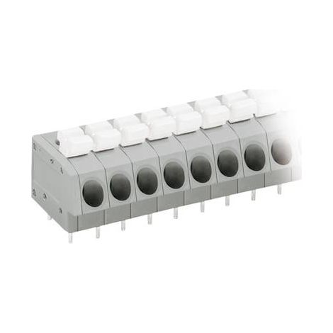 Bornier à ressort WAGO 804-108 2.50 mm² Nombre de pôles 8 gris, blanc 1 pc(s) (1/2)