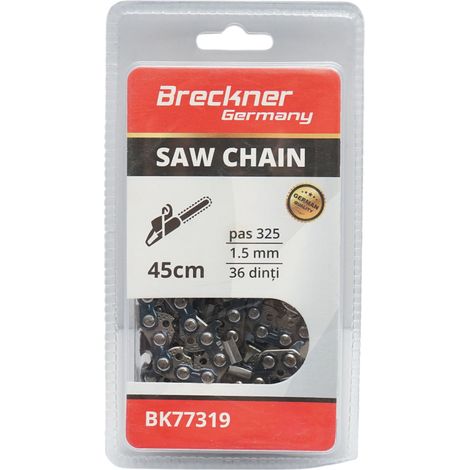 Catena per motosega, passo 325, 36 denti, 1,5 mm, lunghezza 45 cm Breckner Germany (1/4)