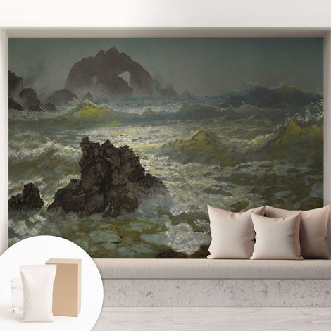 Carta Da Parati - Murale Alla Moda Decorazione - Camera Da Letto - Con Colla Gratuita Mare in tempesta 208x146 cm (1/5)