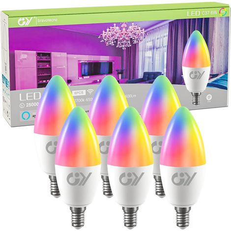 Lot de 2 Spots RGBW WIFI Bluetooth Smart Encastrables Led Dimmable, 9W, 760 lumen, 230V, Interrupteur tactile,éclairage plafond encastré pour Cuisine, exposition,Salon, Couloir, bars,Galerie