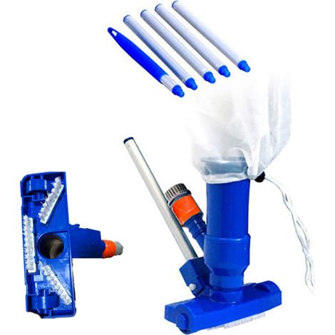 Buse d'aspiration Portable tête de piscine outil de nettoyage de jet kit de nettoyage de piscine tête d'aspiration sous vide avec brosse inférieure (1/5)