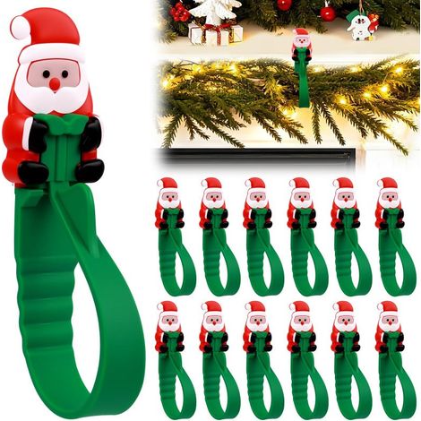 Irovami Crochets pour couronne de Noël, verts, lot de 12 (1/5)