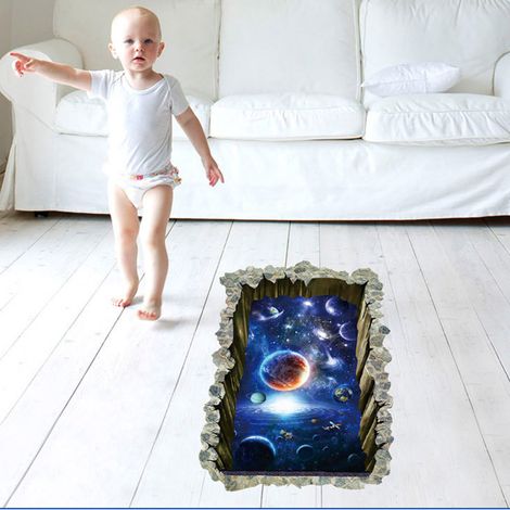 3D-Stereo-Sternenhimmel-Wand- und Bodenaufkleber von Deprimo für die Dekoration von Zuhause und Geschäftsräumen SK9304N (1/5)