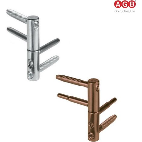 CERNIERA ANUBA AGB 3D REGISTRABILE DIAM. 14 MM  COLORE BRONZATO
