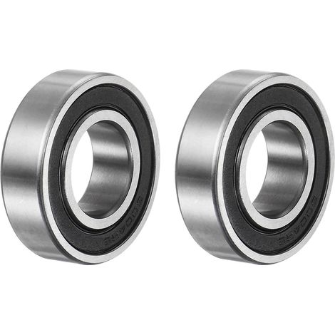 2pcs 6004-2RS Deep Grain Ball Bearing 20 x 42 x 12 mm IDxODxH (1/5)