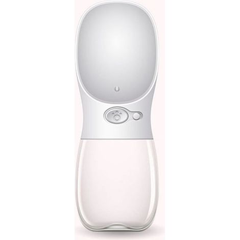 Bouteille d'eau pour chien 350 ml portable pour l'extérieur - Blanc (1/2)