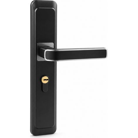Serratura magnetica silenziosa per porta interna nera 50 mm (1/5)
