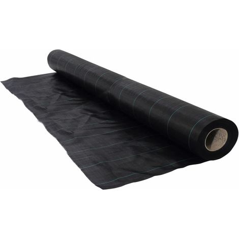 Nature Bache de sol de controle des mauvaises herbes 1x50 m Noir (1/5)