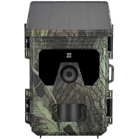 Caméra de chasse solaire extérieure HC600A 1080p, étanche IP65, vision nocturne infrarouge, enregistreur vidéo pour la faune (simple).WHBYV (1/4)