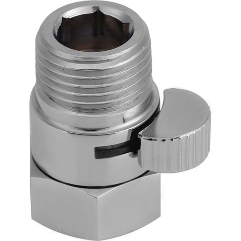 Stop Valve, Shower Head, Brass Head Valve, Water Saving Fluid Control for Sprayer, Bidet 1/2 (1/5)