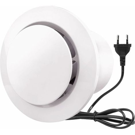 GABRIELLE Ventilatore di estrazione da 100 mm, 100 m³/h, 10 W, con valvola antiritorno, ventilatore di estrazione ad alto flusso d'aria, a risparmio energetico, per bagno, cucina, WC, serra, tende (4 (1/3)