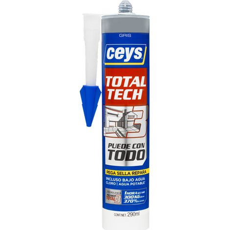 Adhesivo Multiusos CEYS Total Tech Gris Cartucho Grande 290ml 507220 (1/4)