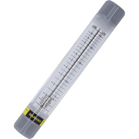 Rohrdurchflussmesser für Flüssigkeiten, 1–10 GPM, präzise Skala, transparentes Acrylglas, G1-Innengewinde (1/5)
