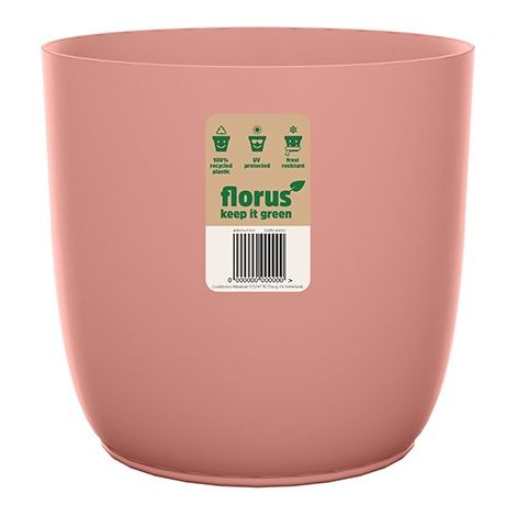 CACHE-POT INT. POT DE FLEURS ROSE - 18 CM