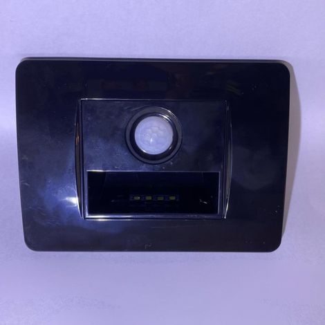 TrAdE Shop Traesio - Segnapasso Led Da Incasso Nero Con Sensore 1.6w Luce Calda Automatico - (1/2)