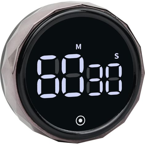 Lntyq Minuteries de Cuisine Numériques 3 Volume Réglable Compte à Rebours Magnétique Minuterie à Grand Écran LED pour Cuisson Étudier S'entraîner (1/5)