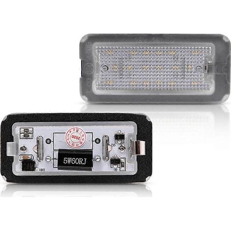 Car LED License Plate Light License Plate Lamp for Fiat 500 Abarth 500 2pcs( ) (1/5)