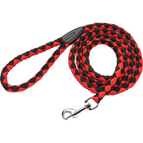 1,5 m lange Nylonleine mit Metallkarabinerhaken, ideal zum Spazierengehen und Trainieren eines mittelgroßen Hundes. (1/5)
